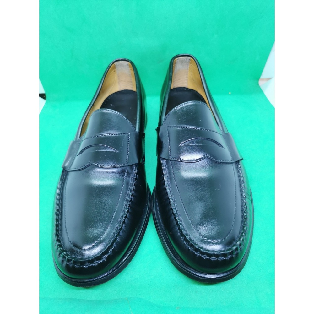 Sebago Cayman II Penny Loafers Men's Size 11 EEE Extra Black Leather Made in USA - Picture 12 of 16